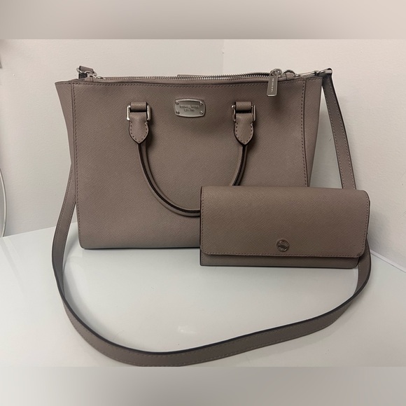 Michael Kors Handbags - Michael Kors light grey Shoulder bag with matching wallet
